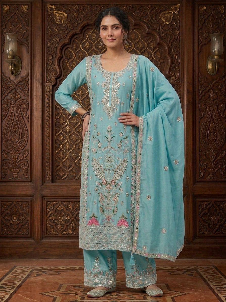 Regal Scarlet Heritage Kurta Set